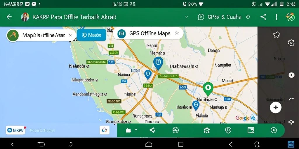 Antarmuka pengguna KAKRP yang menarik dan fungsional untuk navigasi.